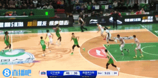 伊力福拉提追身三分没射进！哈雷尔篮下旱地拔葱暴起补扣！